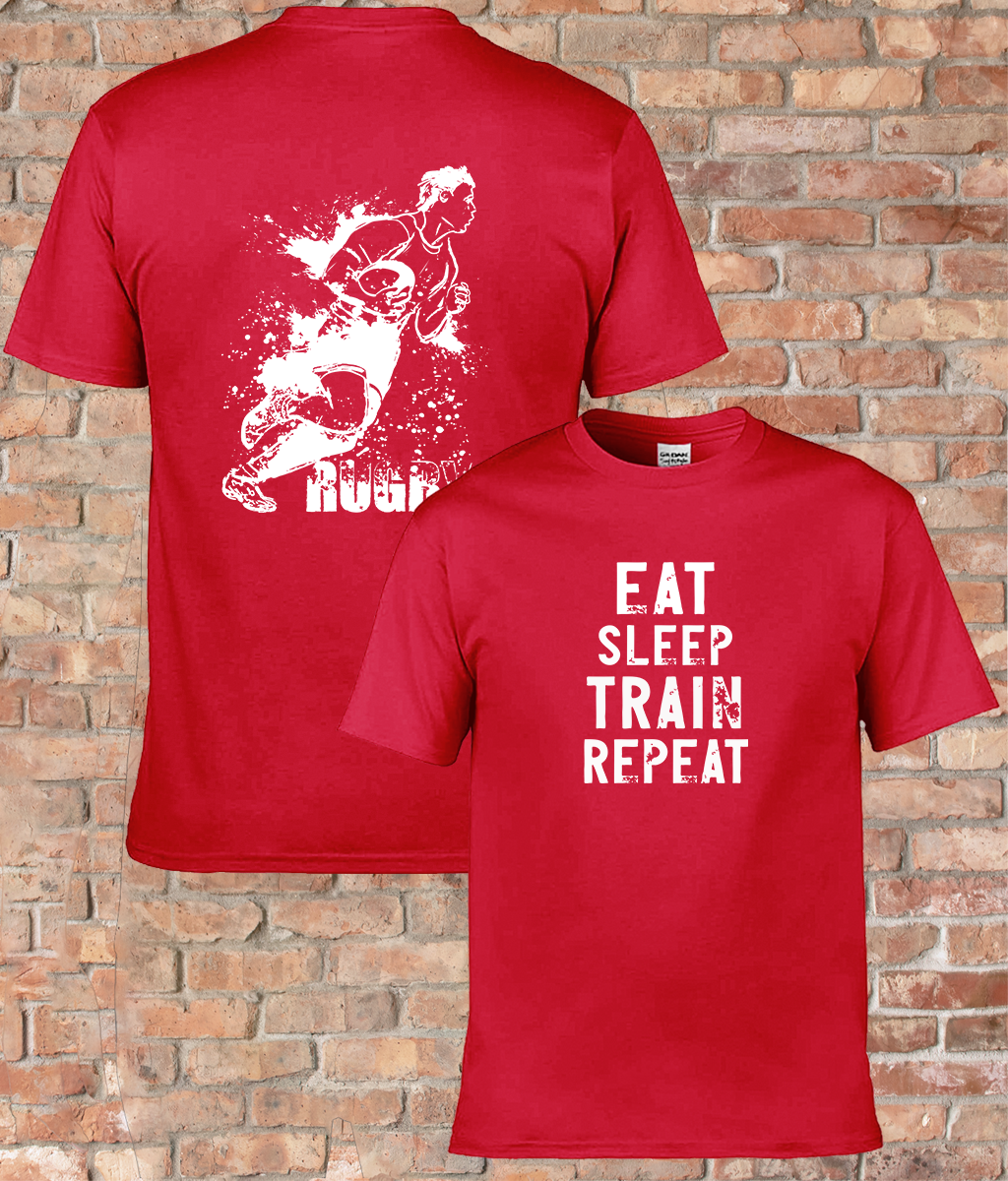 Youth Classic T-Shirt 'Eat-Sleep-Train Rugby'