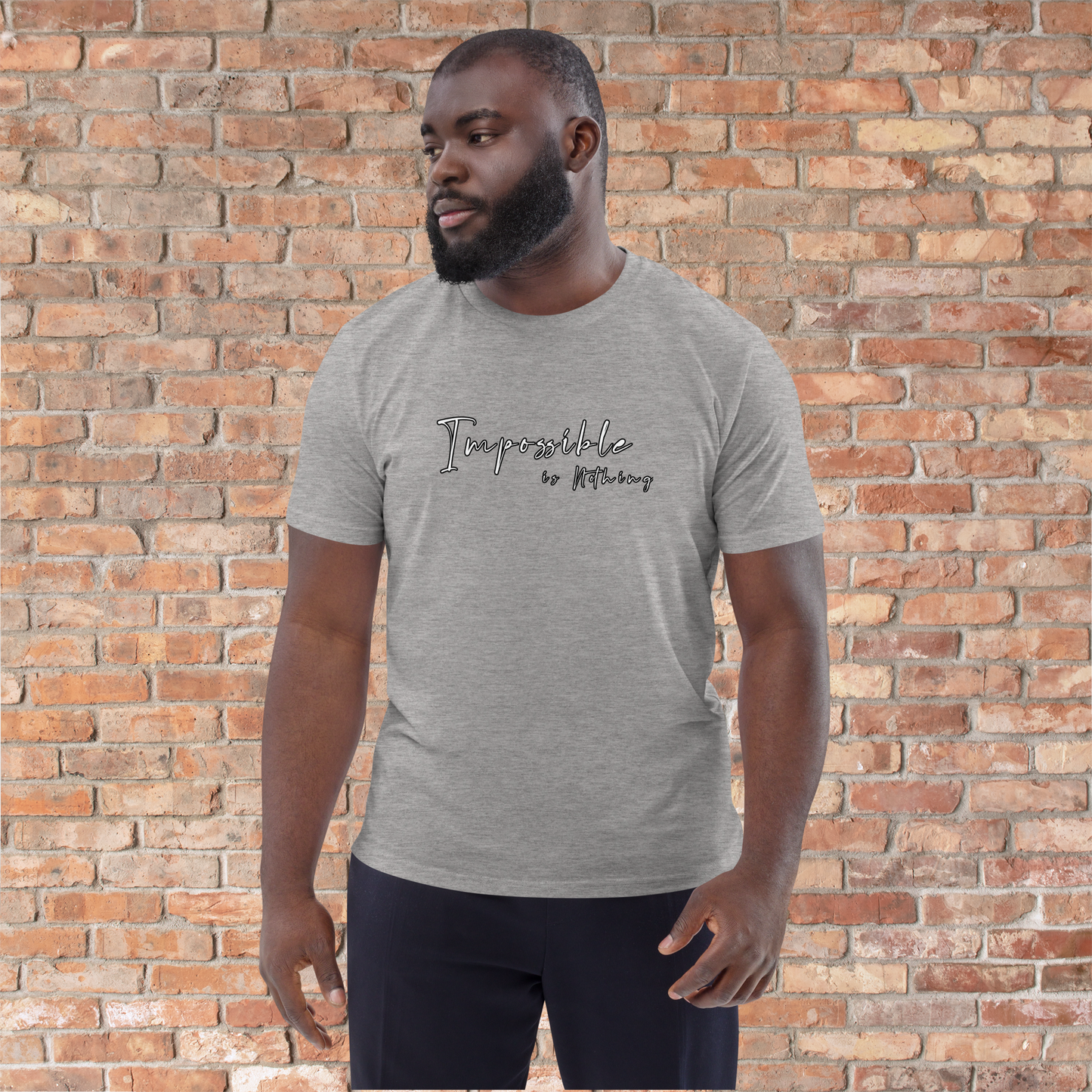 Quality T-Shirt Quote: 'Impossible is Nothing'