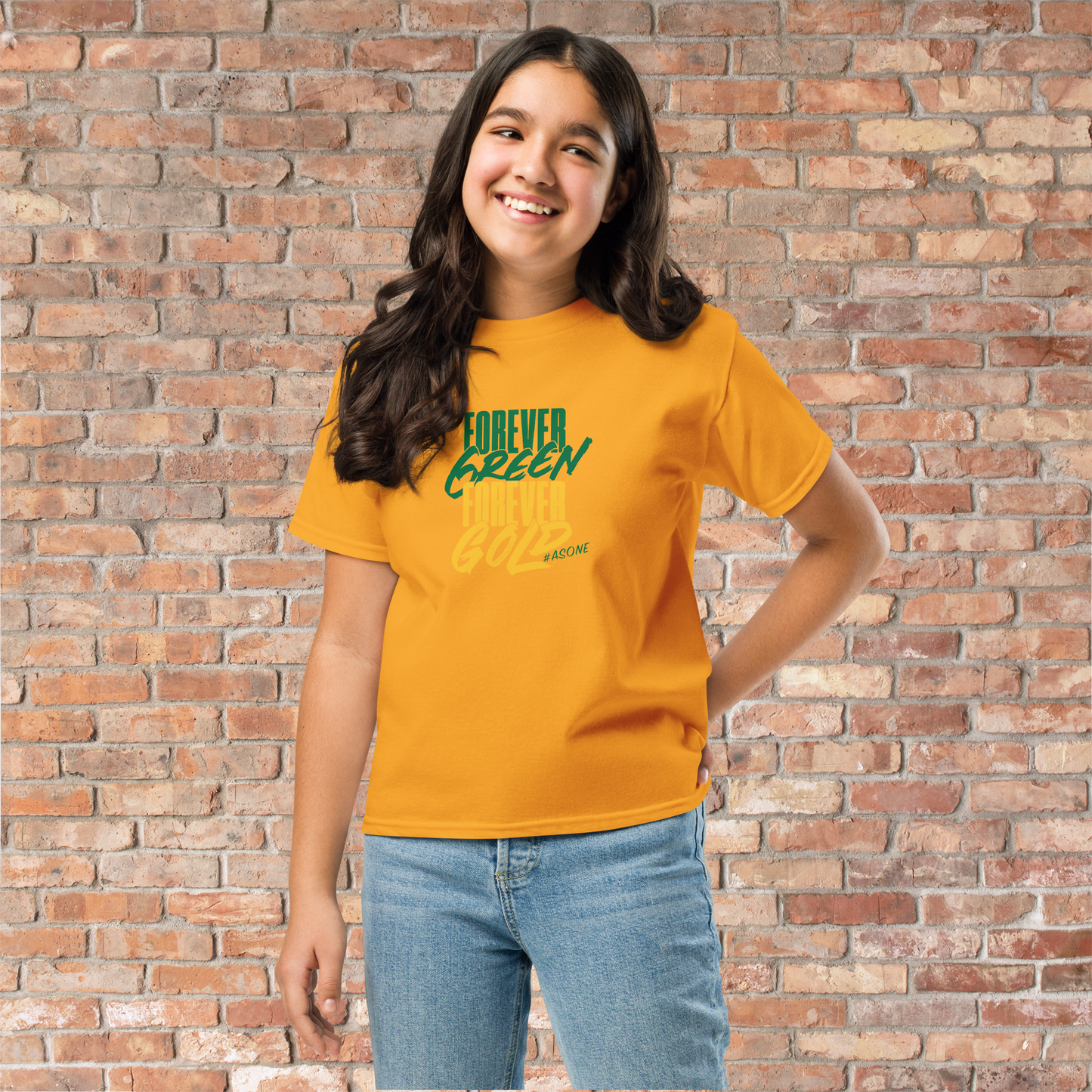Kids Original T foreverGREEN foreverGOLD #asone