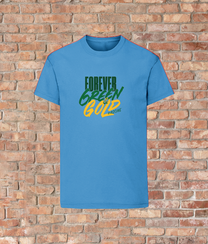 Unisex Kids Quality T-Shirt Forever Green & Gold #asone