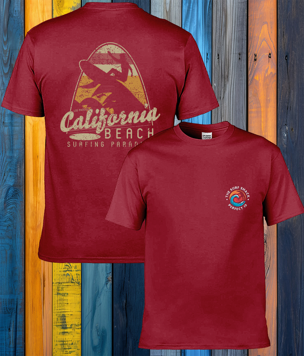 Made for Comfort Adult T-Shirt - California Beach Surfing Paradise