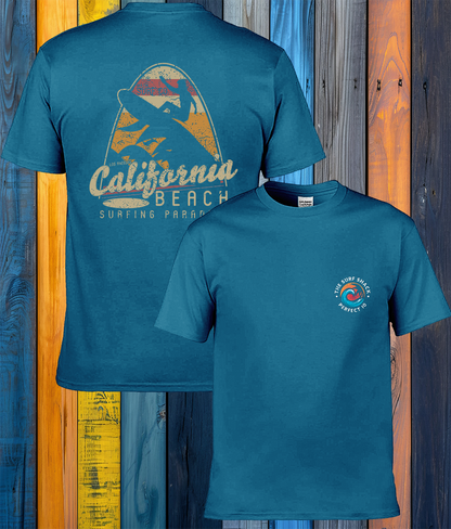 Made for Comfort Adult T-Shirt - California Beach Surfing Paradise
