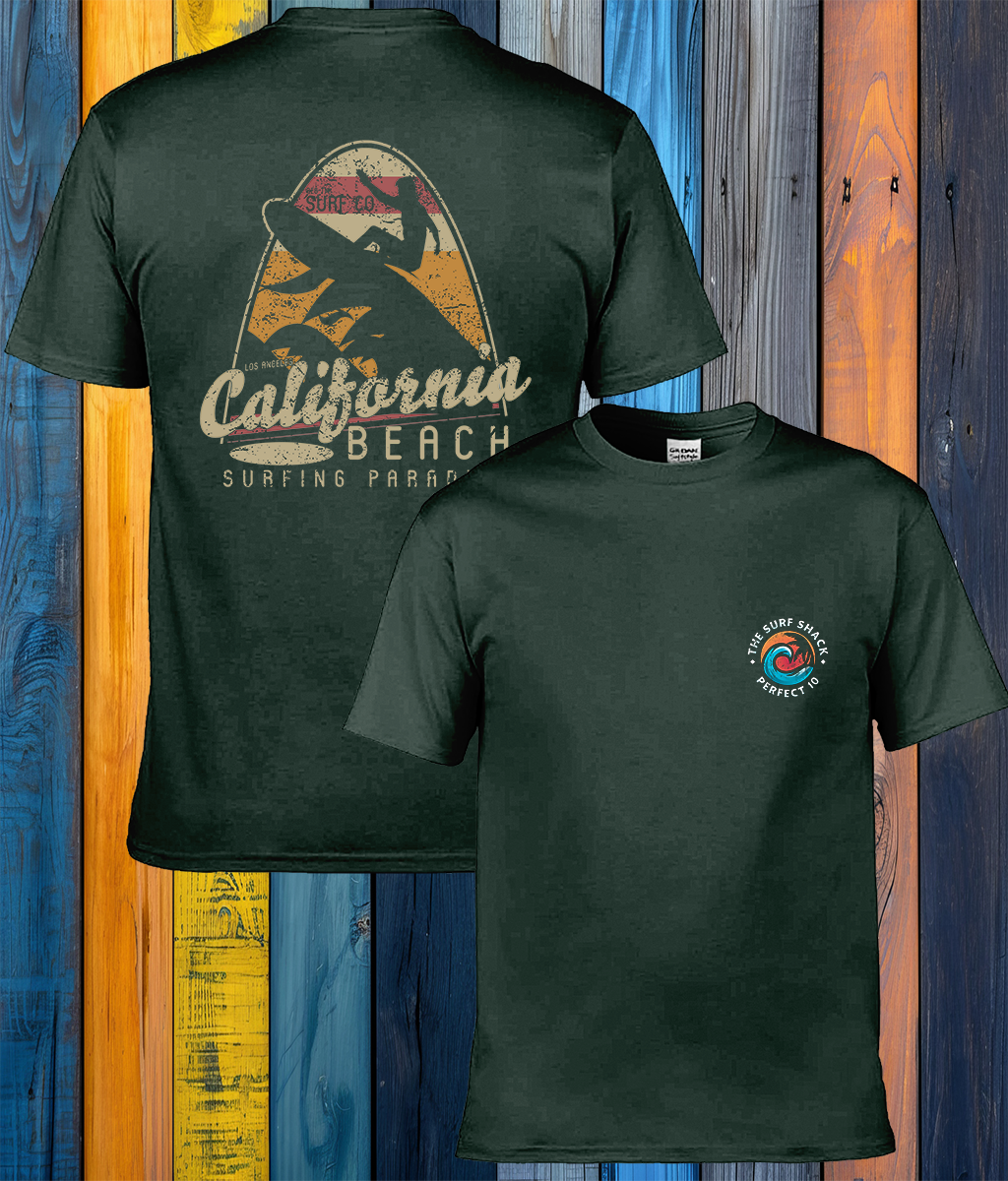 Made for Comfort Adult T-Shirt - California Beach Surfing Paradise
