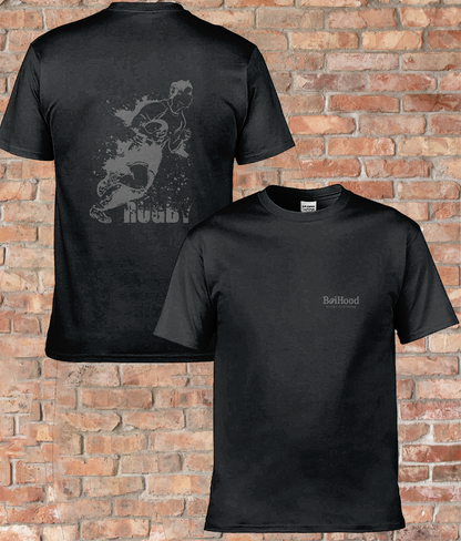 BoiHood Classic Men’s Rugby Dark-Tee - Made for Comfort