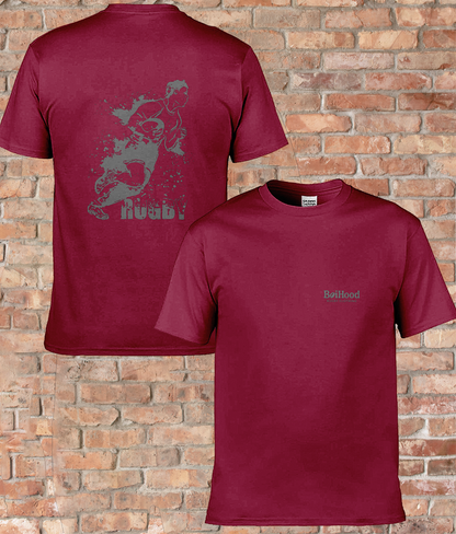 BoiHood Classic Men’s Rugby Dark-Tee - Made for Comfort