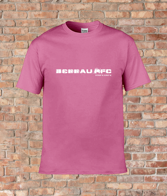 Custom T-Shirt Adult - GPS Coordinates - Beddau RFC