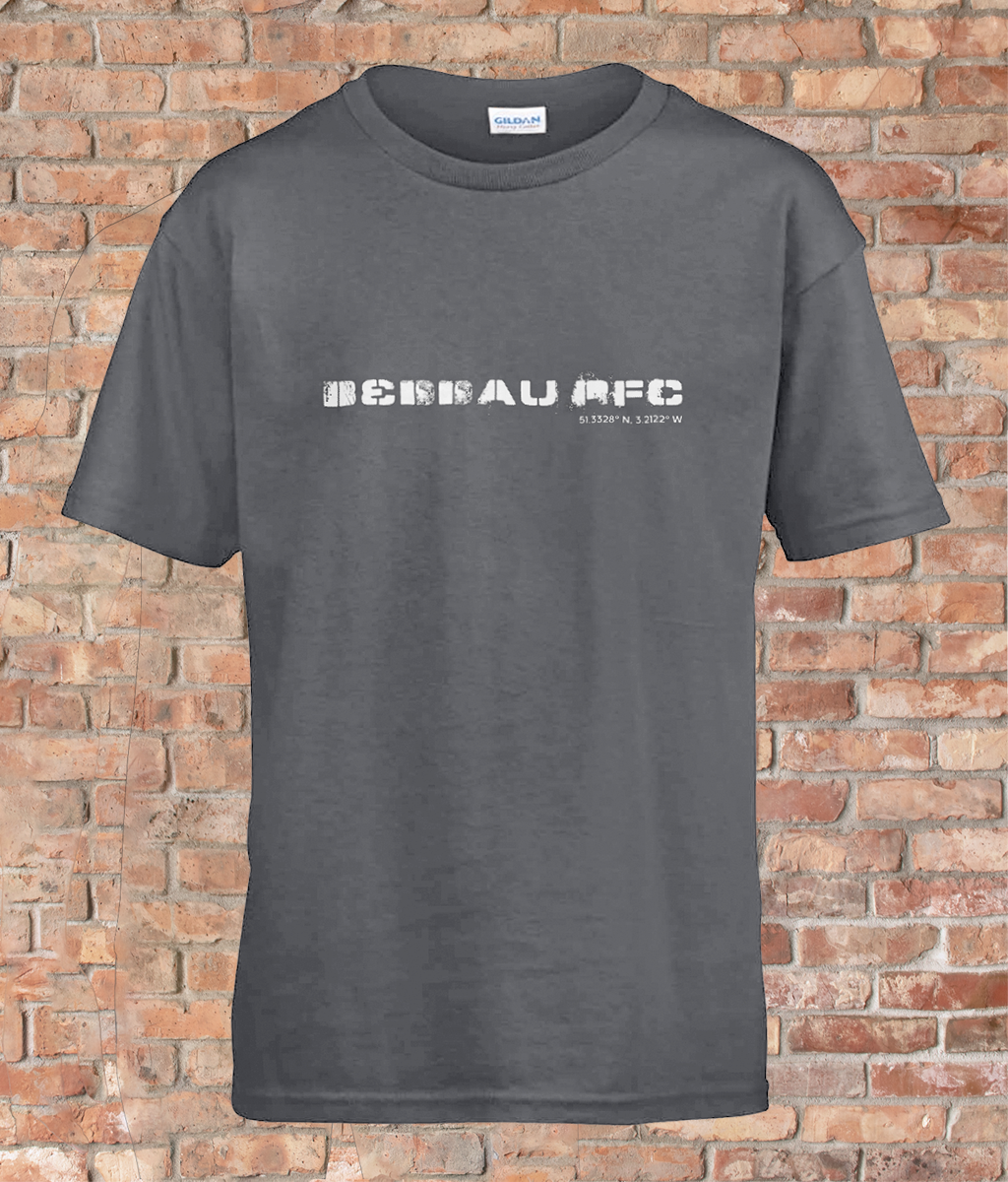 Custom T-Shirt Youth - GPS Coordinates - Beddau RFC