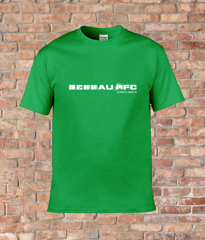 Custom T-Shirt Adult - GPS Coordinates - Beddau RFC