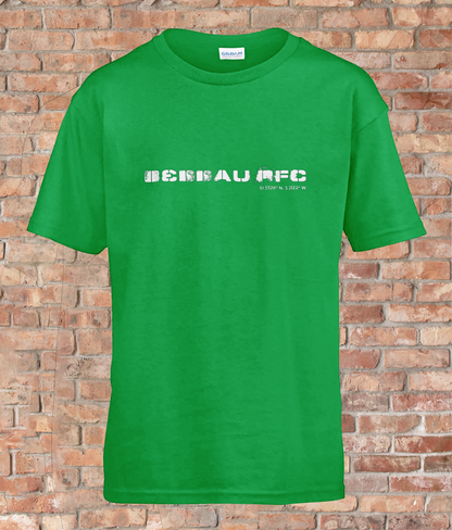 Custom T-Shirt Youth - GPS Coordinates - Beddau RFC