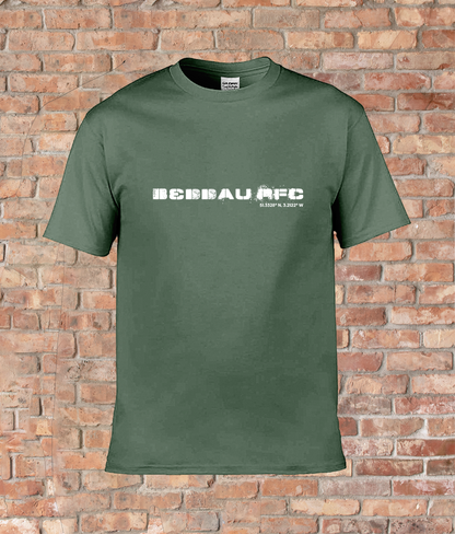 Custom T-Shirt Adult - GPS Coordinates - Beddau RFC