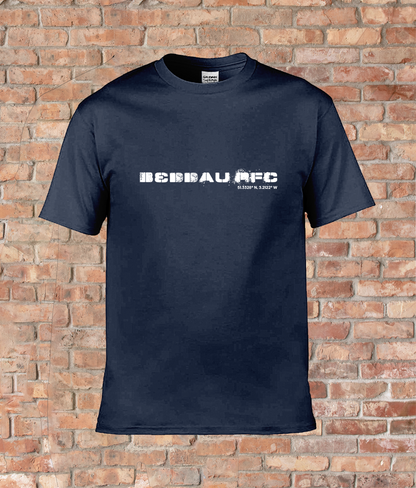 Custom T-Shirt Adult - GPS Coordinates - Beddau RFC