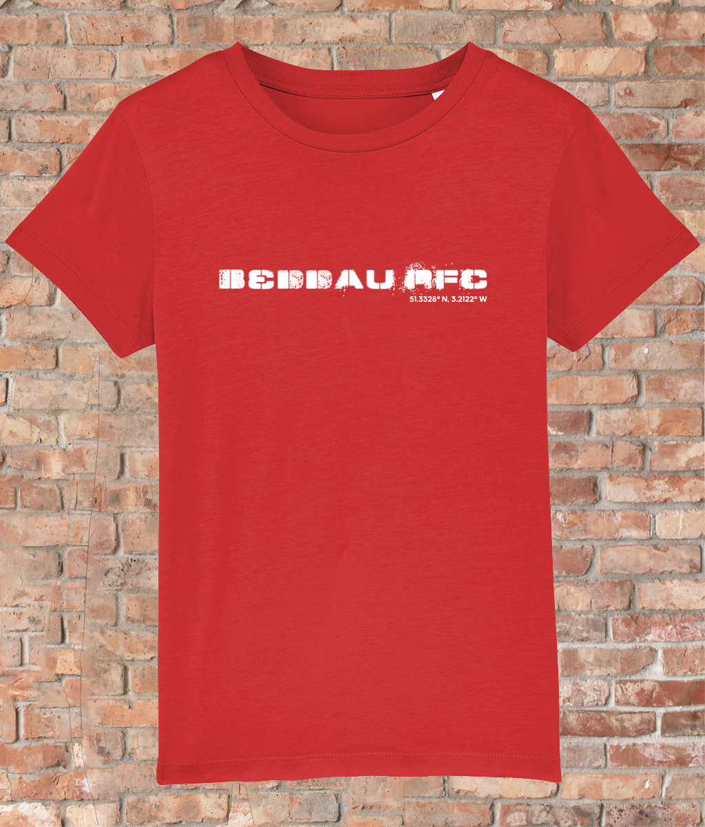 Custom T-Shirt for Kids - GPS Coordinates - Beddau RFC