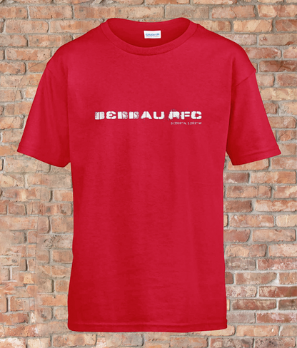 Custom T-Shirt Youth - GPS Coordinates - Beddau RFC