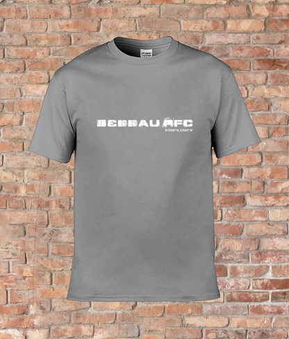 Custom T-Shirt Adult - GPS Coordinates - Beddau RFC