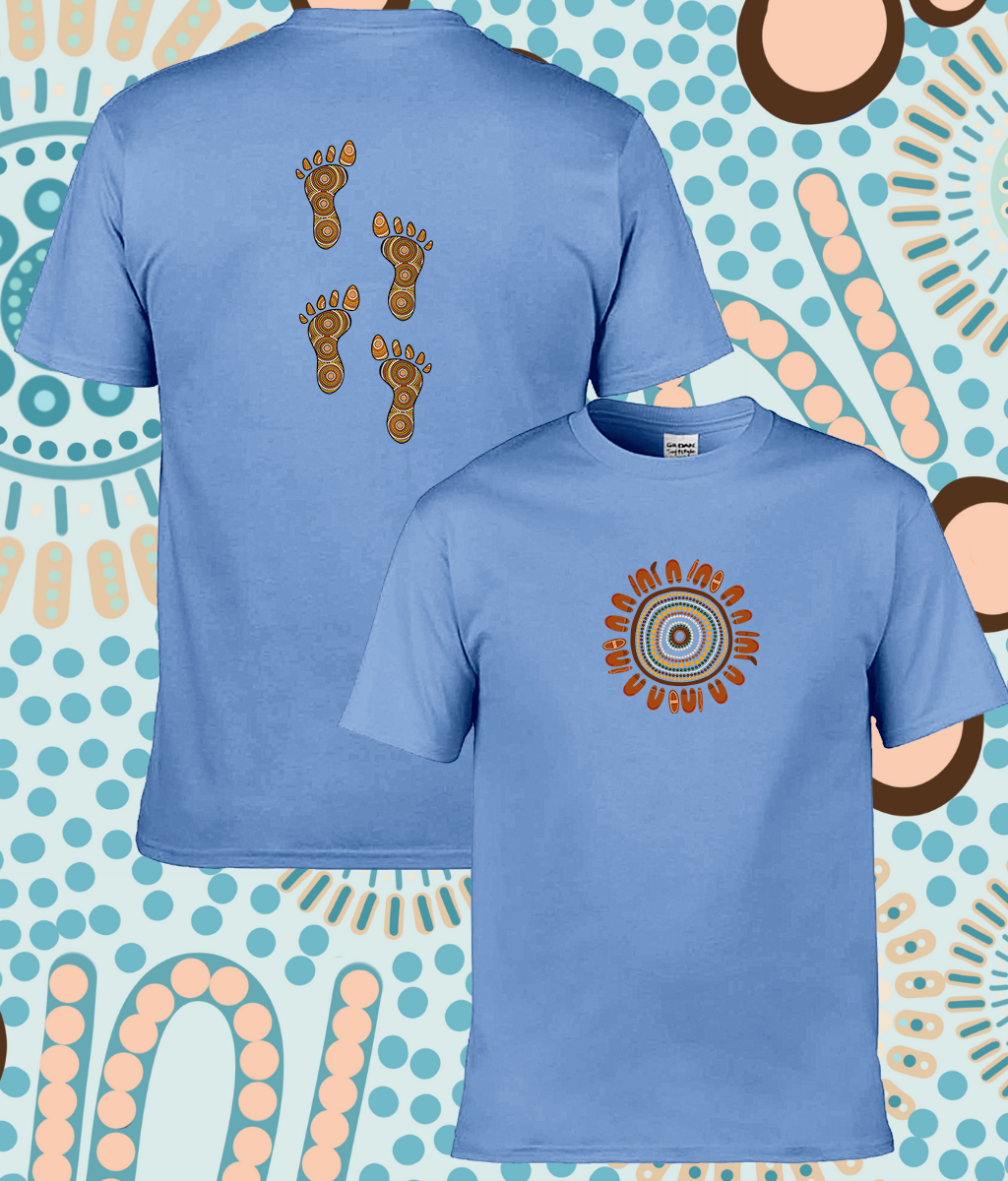 Adult Ringspun Comfort T-Shirt 'Footsteps in the Sun'