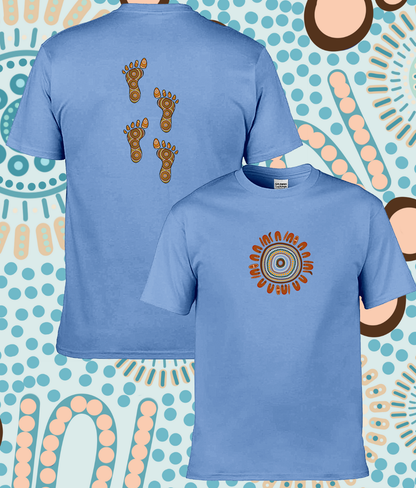 Adult Ringspun Comfort T-Shirt 'Footsteps in the Sun'