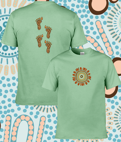 Adult Ringspun Comfort T-Shirt 'Footsteps in the Sun'