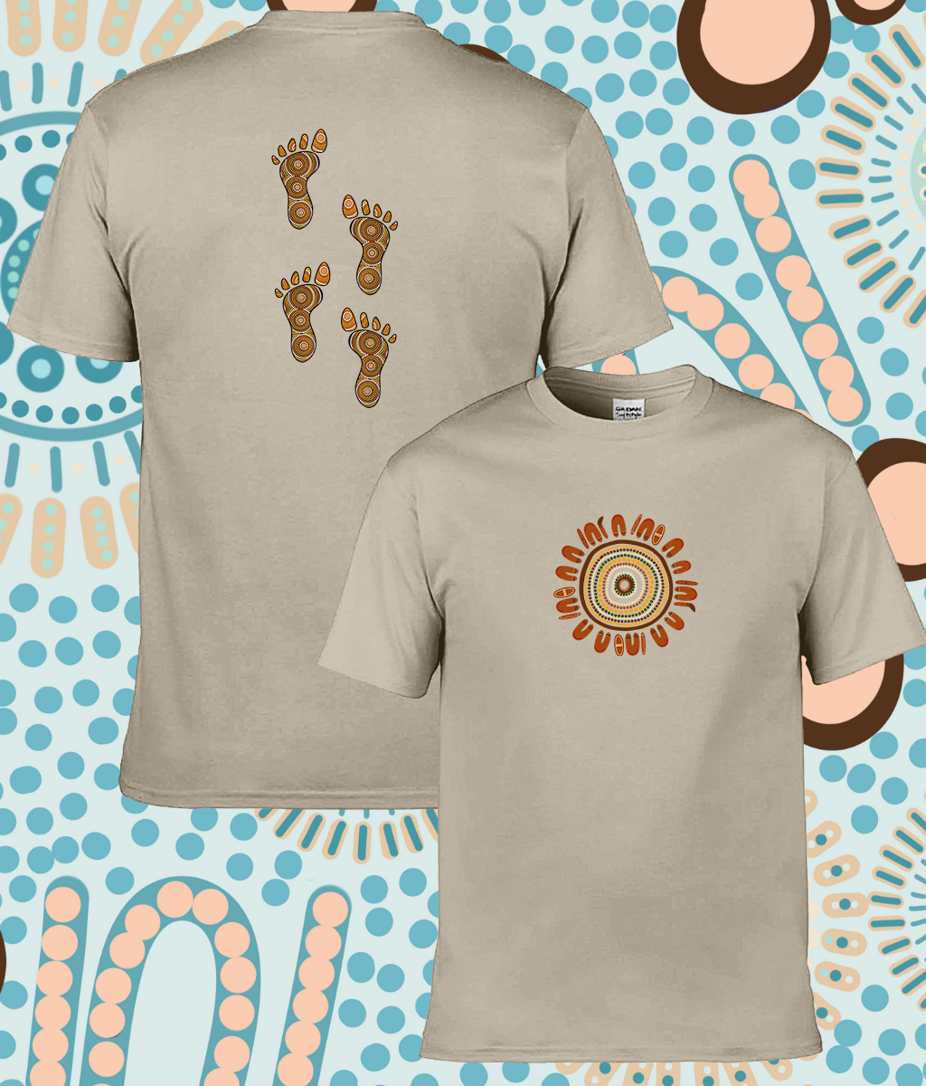 Adult Ringspun Comfort T-Shirt 'Footsteps in the Sun'