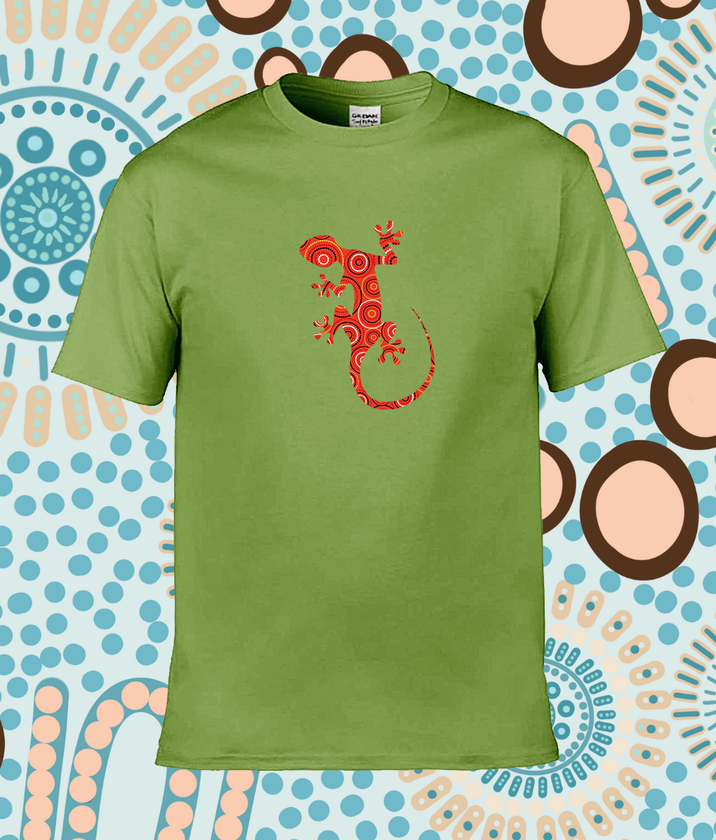 Stylish Adult Ringspun T 'Midnight Sun Gecko'