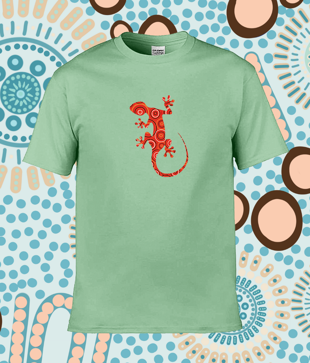 Stylish Adult Ringspun T 'Midnight Sun Gecko'