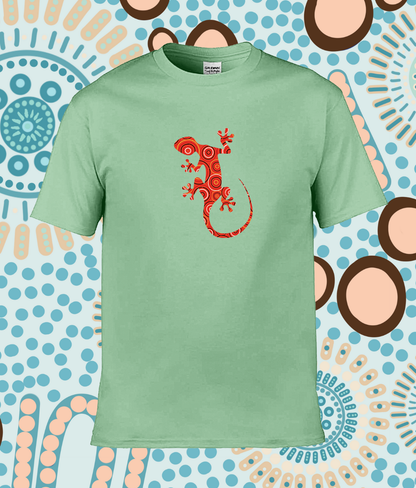 Stylish Adult Ringspun T 'Midnight Sun Gecko'