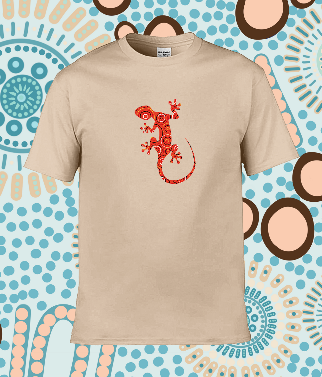 Stylish Adult Ringspun T 'Midnight Sun Gecko'