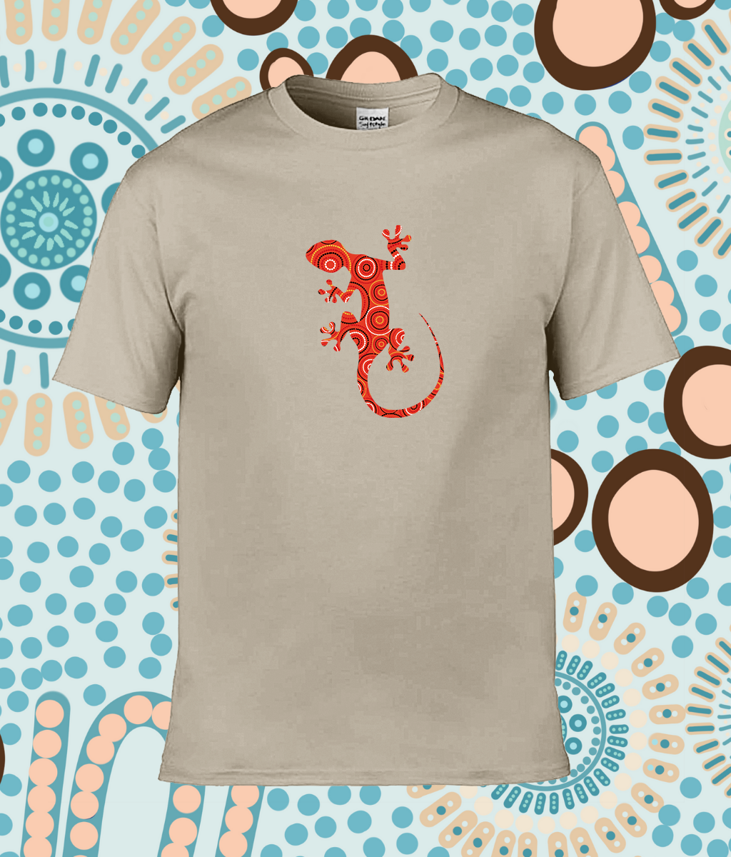 Stylish Adult Ringspun T 'Midnight Sun Gecko'
