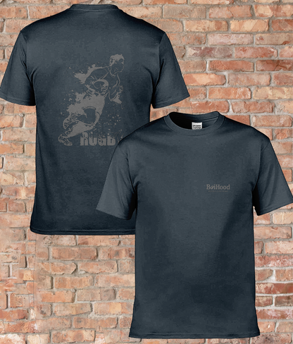 BoiHood Classic Men’s Rugby Dark-Tee - Made for Comfort