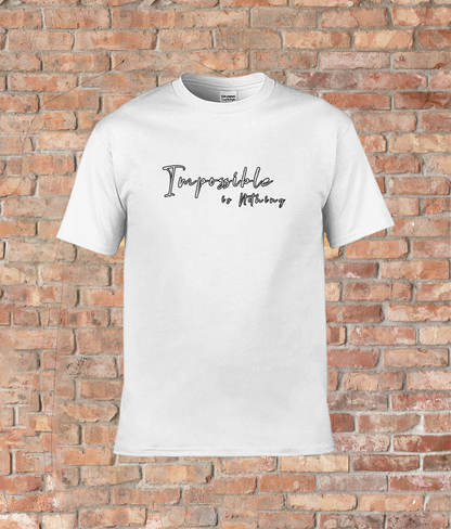 Womens Quote T-Shirt 'Impossible is Nothing'