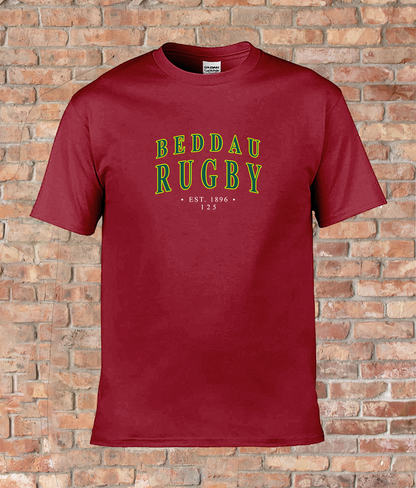 Mens Ringspun T-Shirt Beddau Rugby