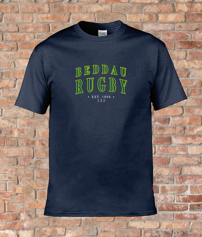 Mens Ringspun T-Shirt Beddau Rugby