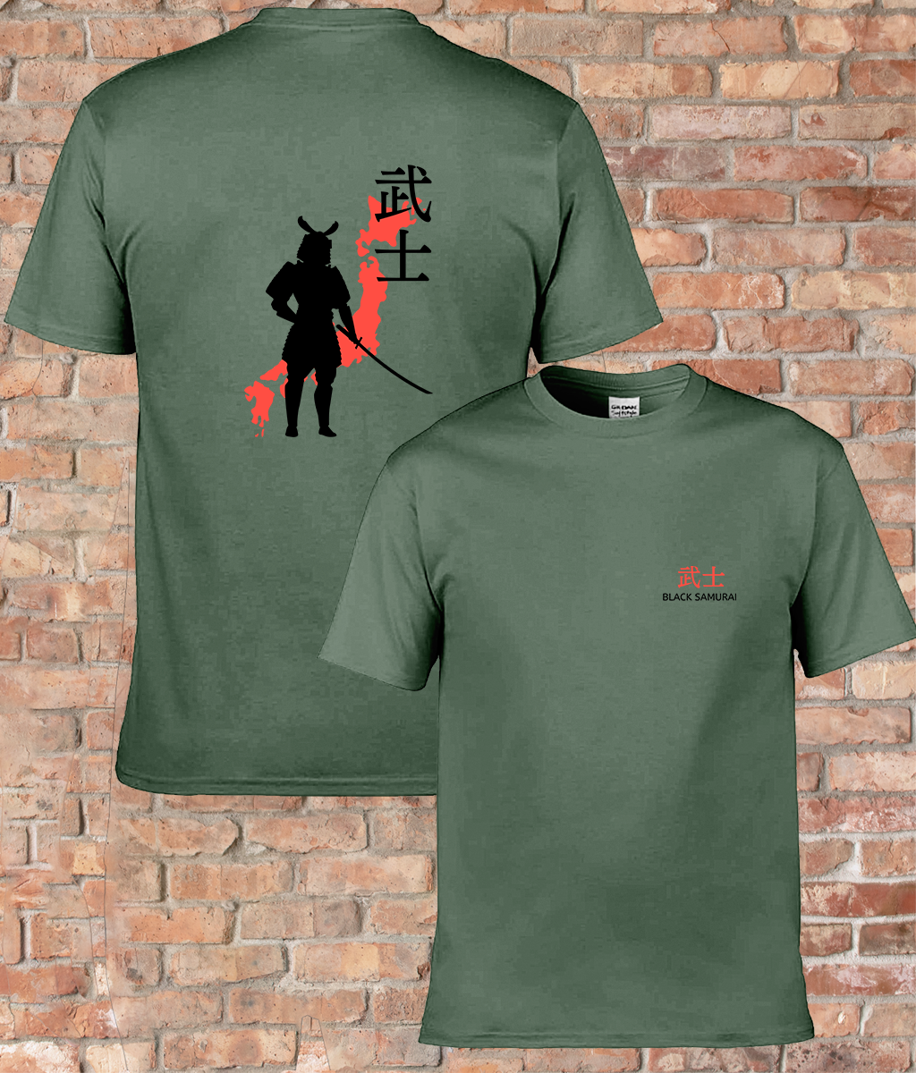 Echoes of Bushido: The Black Samurai Spirit Adult Unisex Tee