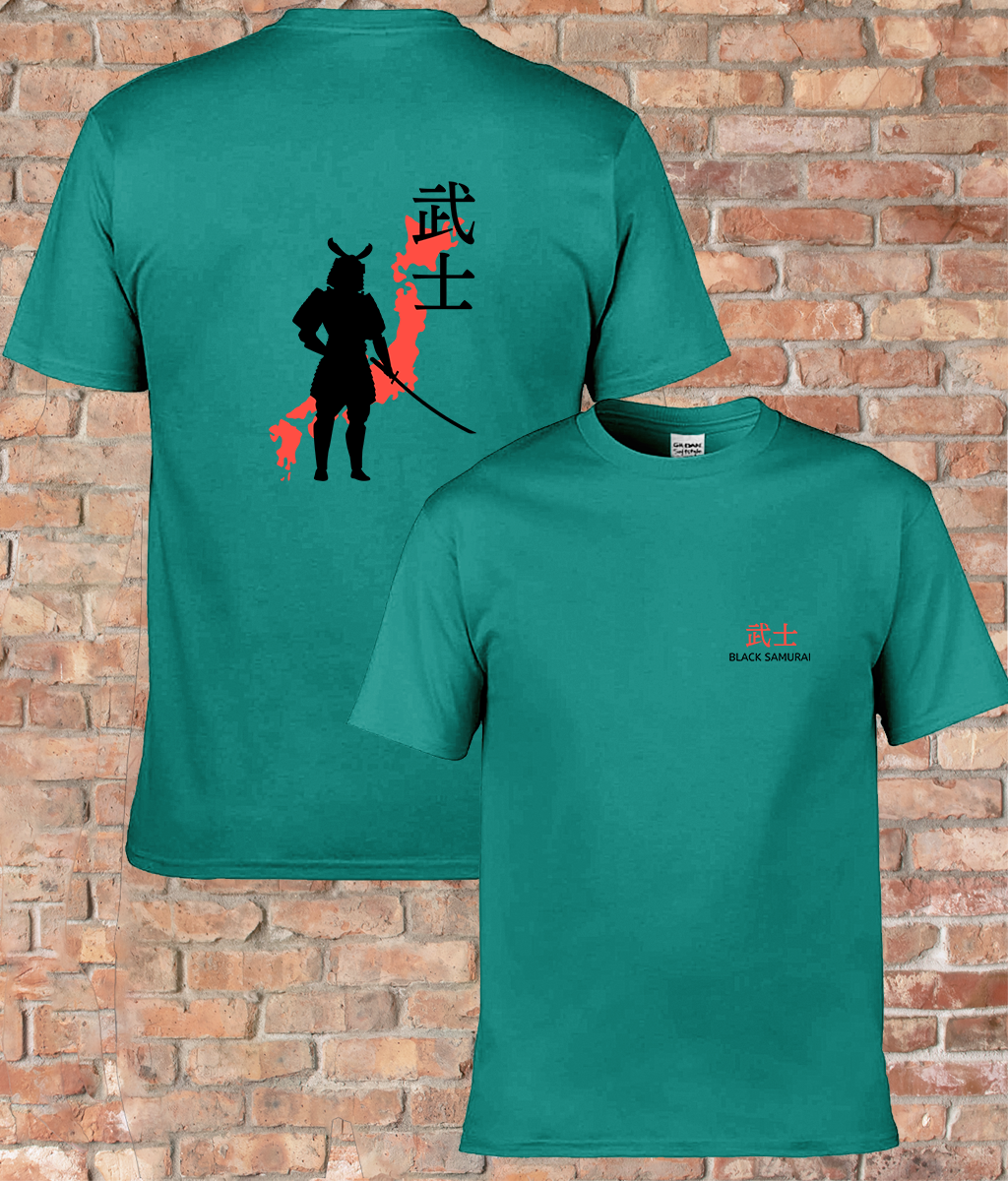Echoes of Bushido: The Black Samurai Spirit Adult Unisex Tee