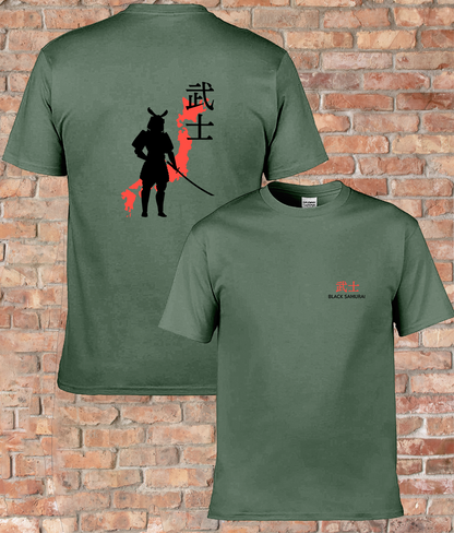 Echoes of Bushido: The Black Samurai Spirit Adult Unisex Tee