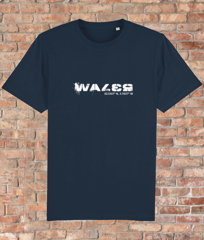 Custom T-Shirt Adult - GPS Coordinates - Wales