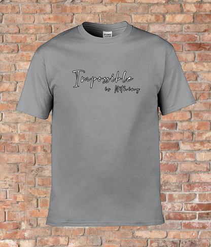Womens Quote T-Shirt 'Impossible is Nothing'