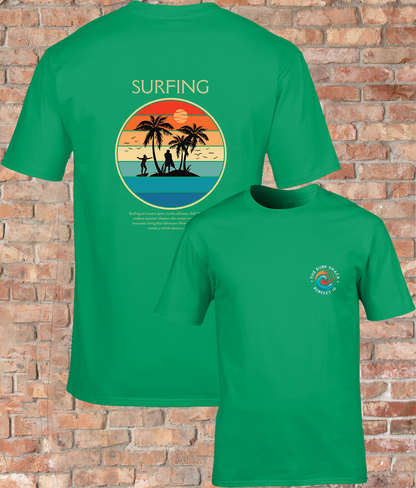 Premium Adult T-Shirt Surfing at The Surf Shack