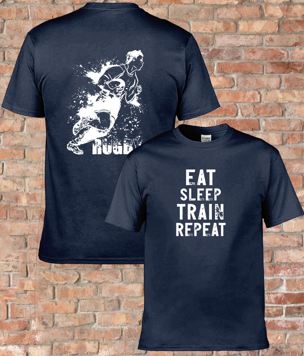 Youth Classic T-Shirt  'Eat-Sleep-Train Rugby'