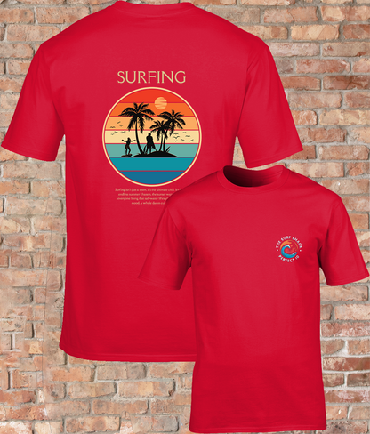 Premium Adult T-Shirt Surfing at The Surf Shack