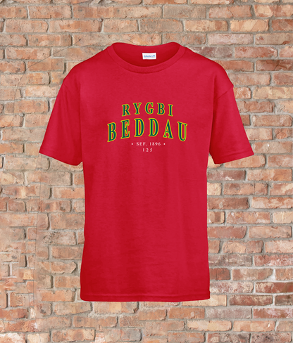 Youth Unisex T-Shirt Rygbi Beddau Rugby