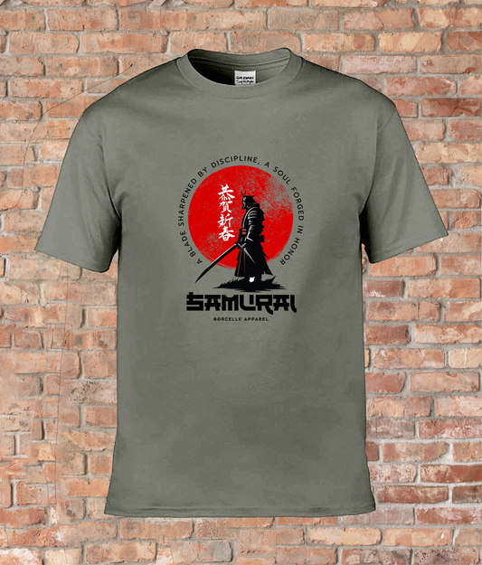 Warrior's Edge. Our Red/Black Japanese Samurai Adult T-Shirt