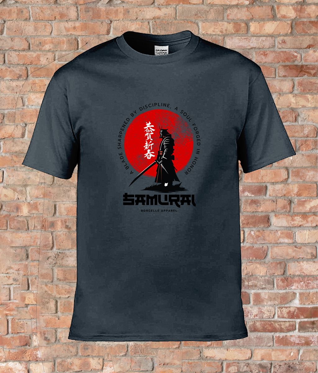Warrior's Edge. Our Red/Black Japanese Samurai Adult T-Shirt
