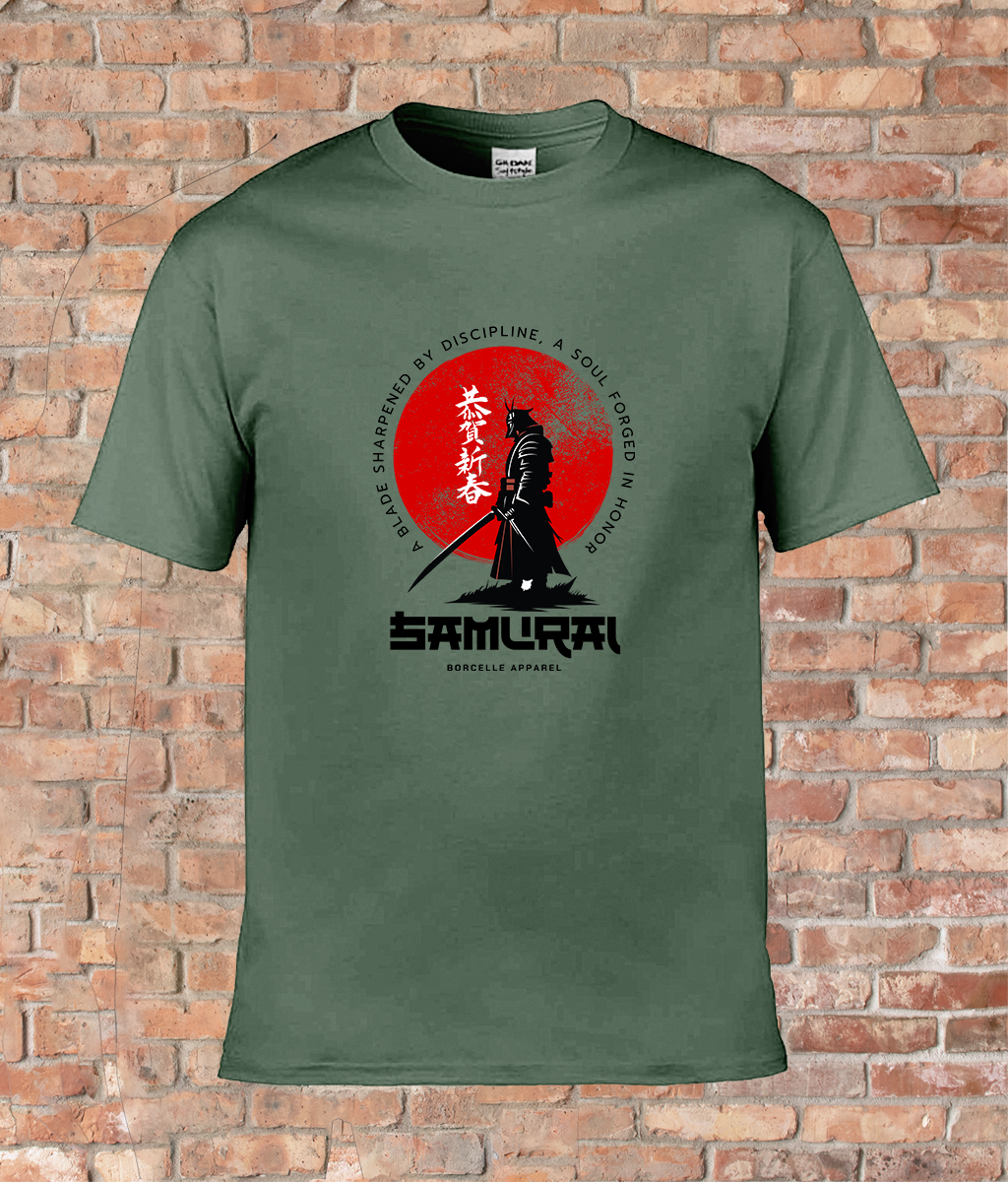 Warrior's Edge. Our Red/Black Japanese Samurai Adult T-Shirt