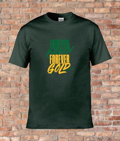 Exclusive men’s T-Shirt foreverGREEN foreverGOLD #asone