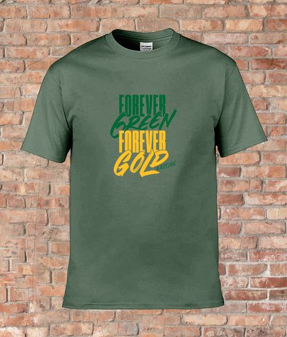 Exclusive men’s T-Shirt foreverGREEN foreverGOLD #asone
