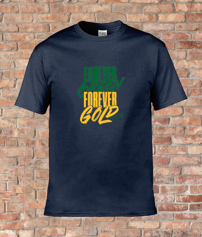 Exclusive men’s T-Shirt foreverGREEN foreverGOLD #asone