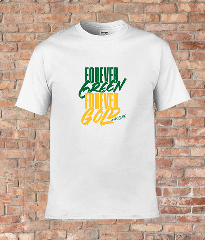 Exclusive men’s T-Shirt foreverGREEN foreverGOLD #asone