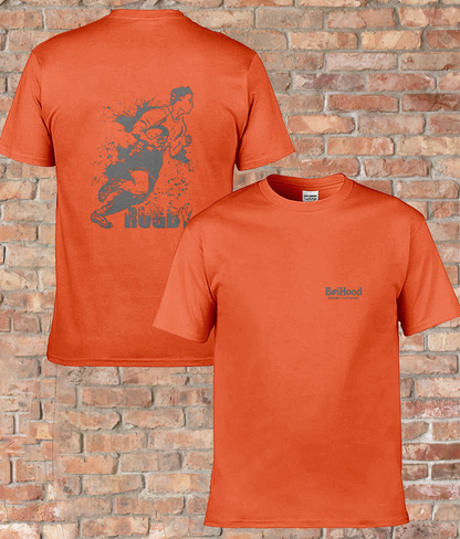 BoiHood Classic Men’s Rugby Dark-Tee - Made for Comfort