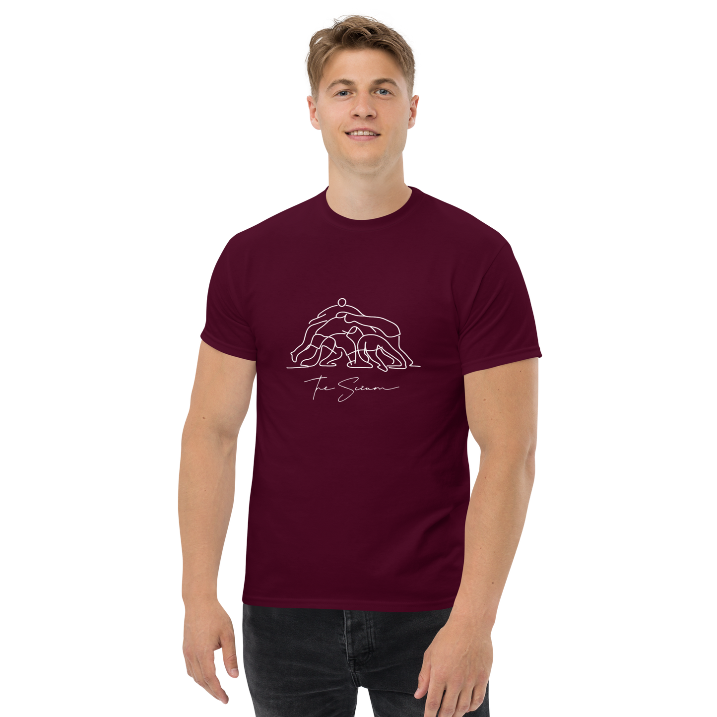 Mens Ringspun T2-Shirt - The Scrum [Gildan]