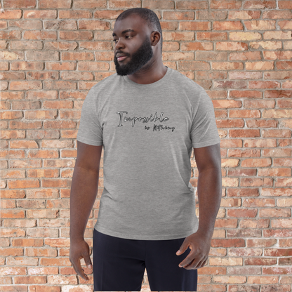 Quality T-Shirt Quote: 'Impossible is Nothing'